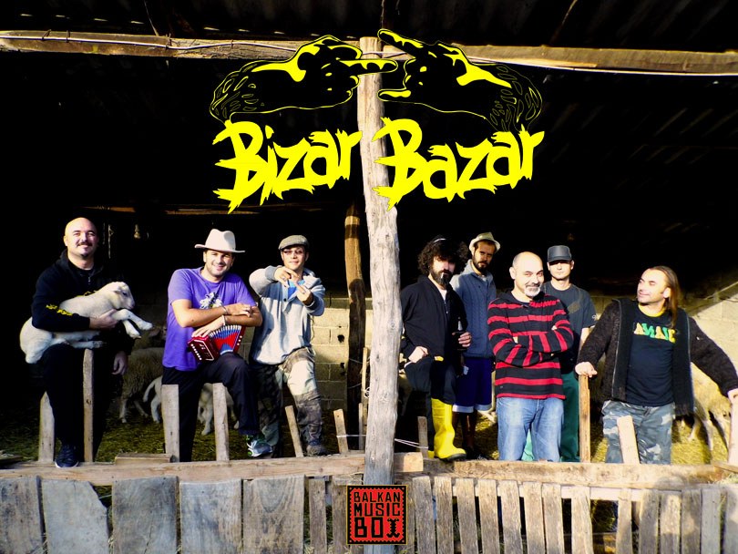 Bizar Bazar in stable, village rehearsal, somewhere in Eastern Serbia 2012.