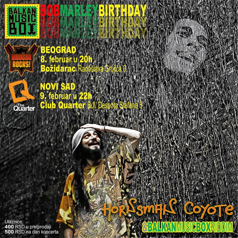 Marley Birthday Serbia flyer 2013